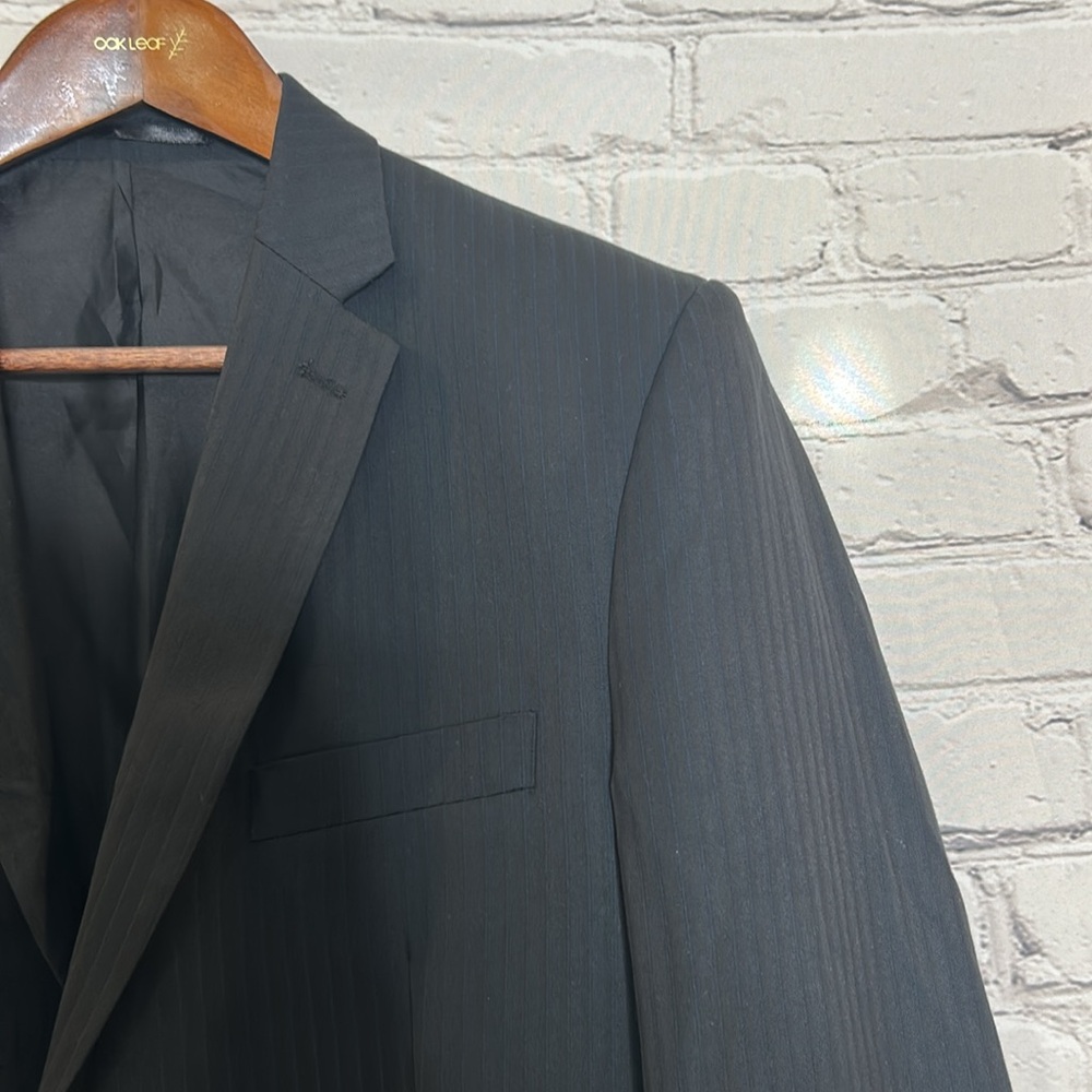 Genevie Uomo Black Men’s Suit Jacket Size 40R Excellent Condition - Picture 5 of 16